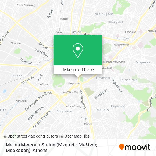 Melina Mercouri Statue (Μνημείο Μελίνας Μερκούρη) map