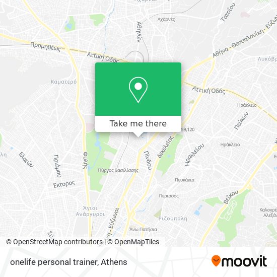 onelife personal trainer map