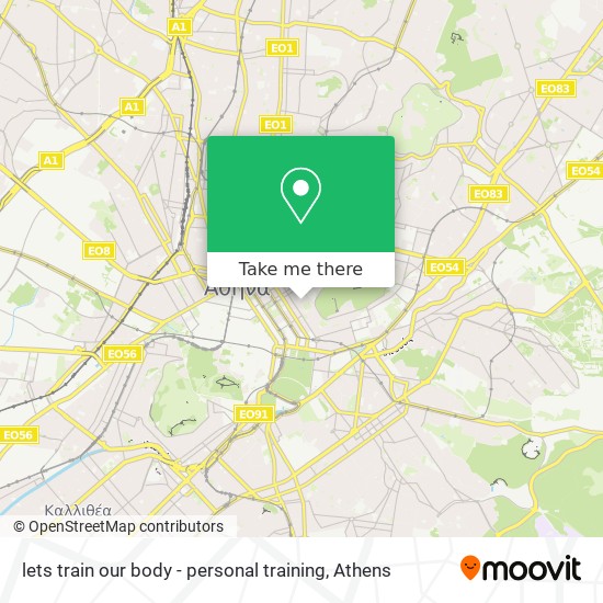 lets train our body - personal training map