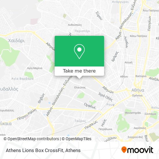 Athens Lions Box CrossFit map