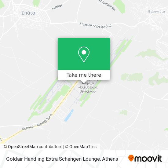 Goldair Handling Extra Schengen Lounge map