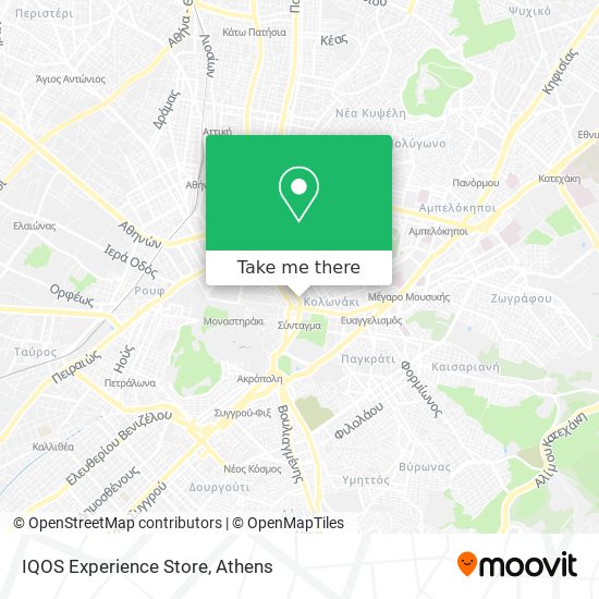 IQOS Experience Store map