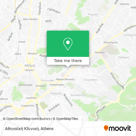 Αθηναϊκή Κλινική map