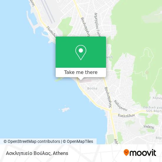 Ασκληπιείο Βούλας map