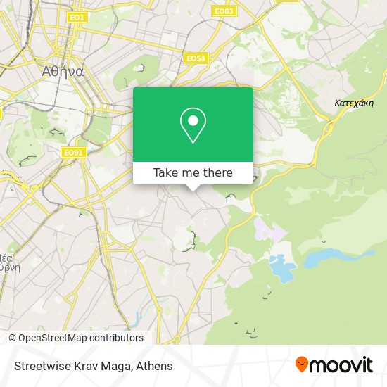 Streetwise Krav Maga map