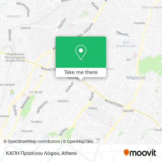 ΚΑΠΗ Πρασίνου Λόφου map