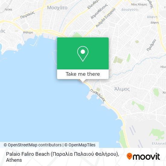 Palaio Faliro Beach (Παραλία Παλαιού Φαλήρου) map