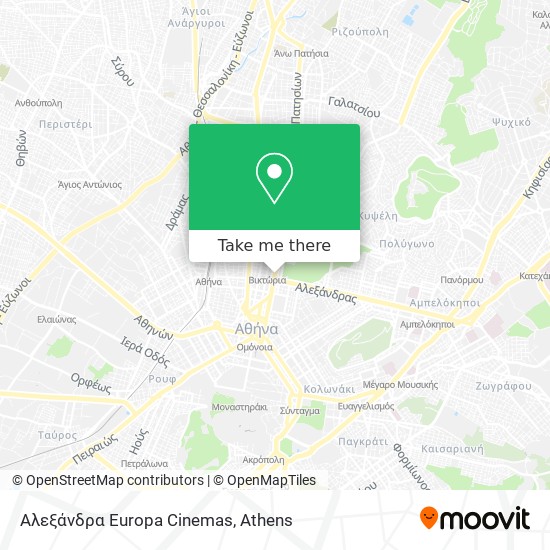 Αλεξάνδρα Europa Cinemas map