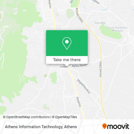 Athens Information Technology map