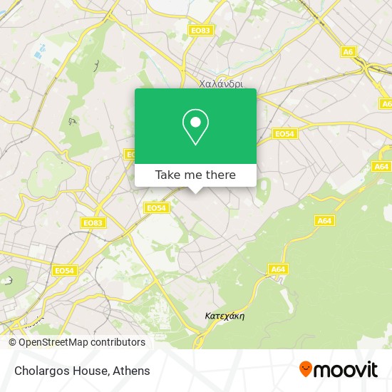 Cholargos House map