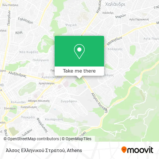 Άλσος Ελληνικού Στρατού map