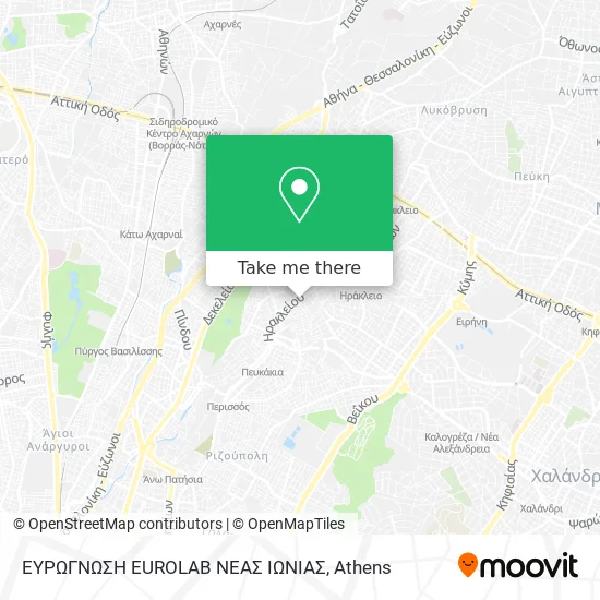 ΕΥΡΩΓΝΩΣΗ EUROLAB ΝΕΑΣ ΙΩΝΙΑΣ map