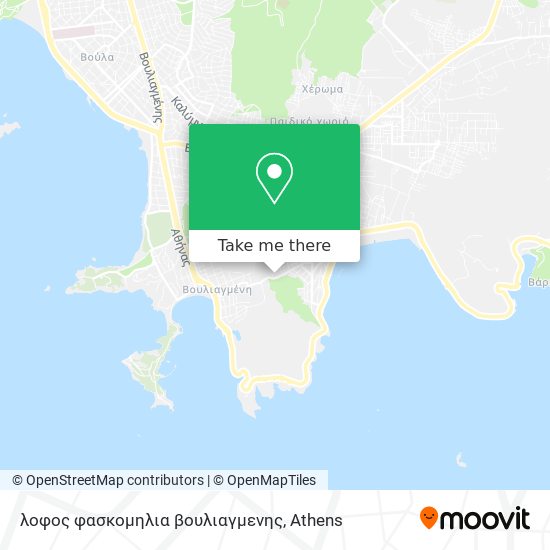 λοφος φασκομηλια βουλιαγμενης map