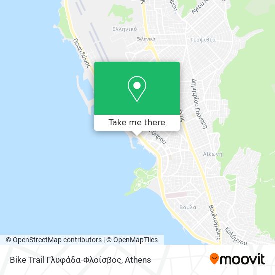 Bike Trail Γλυφάδα-Φλοίσβος map