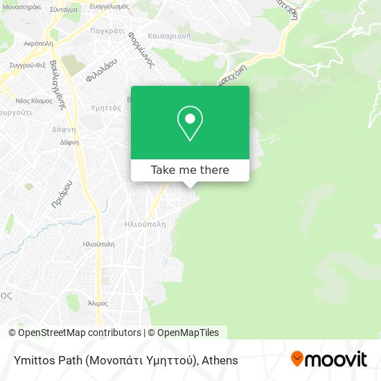 Ymittos Path (Μονοπάτι Υμηττού) map