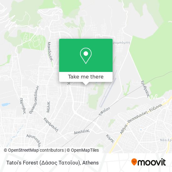 Tatoi's Forest (Δάσος Τατοΐου) map