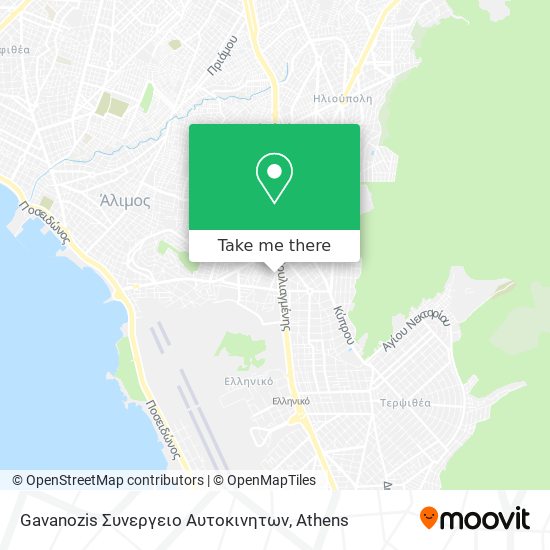 Gavanozis Συνεργειο Αυτοκινητων map