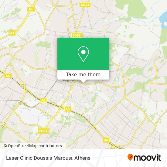 Laser Clinic Doussis Marousi map