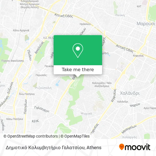 Δημοτικό Κολυμβητήριο Γαλατσίου map