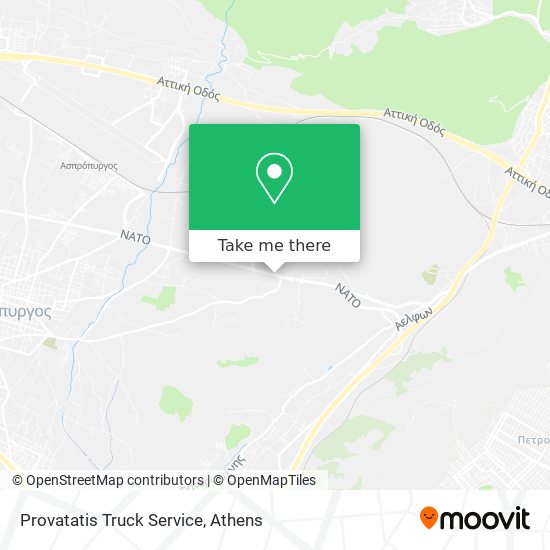 Provatatis Truck Service map