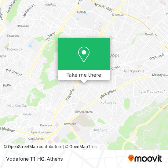 Vodafone T1 HQ map