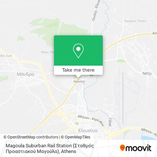 Magoula Suburban Rail Station (Σταθμός Προαστιακού Μαγούλα) map