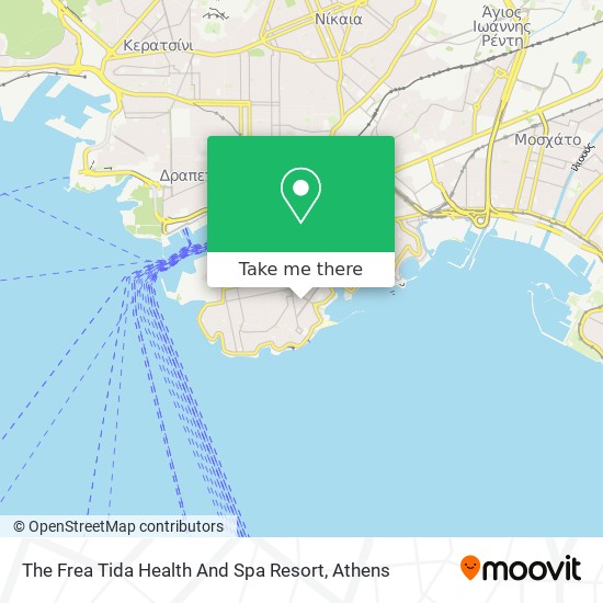 The Frea Tida Health And Spa Resort map