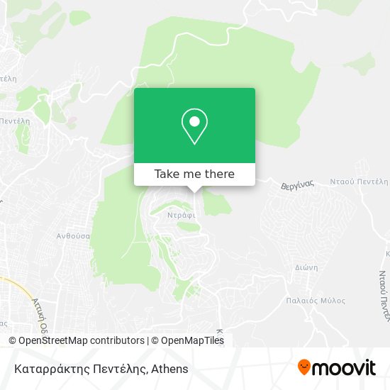 Καταρράκτης Πεντέλης map