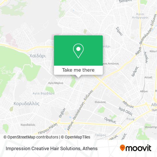 Impression Creative Hair Solutions map