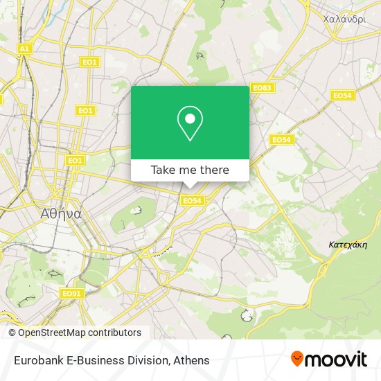 Eurobank E-Business Division map