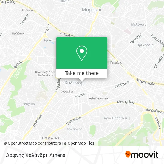 Δάφνης Χαλάνδρι map