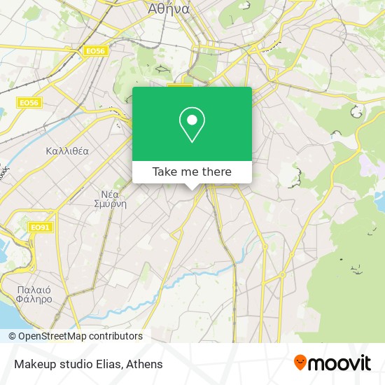Makeup studio Elias map