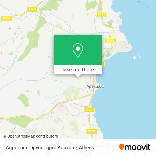 Δημοτίκο Γυμναστήριο Λούτσας map