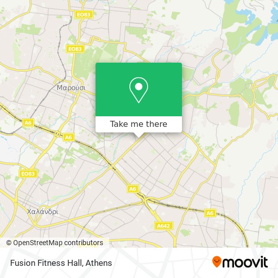 Fusion Fitness Hall map