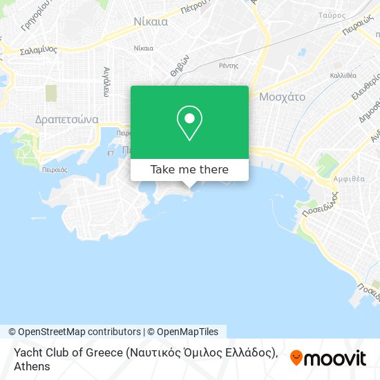 Yacht Club of Greece (Ναυτικός Όμιλος Ελλάδος) map