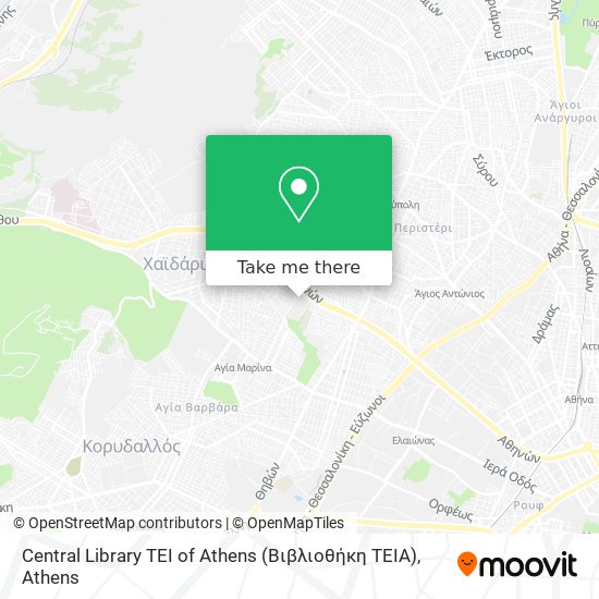 Central Library TEI of Athens (Βιβλιοθήκη ΤΕΙΑ) map