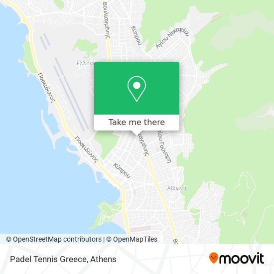 Padel Tennis Greece map