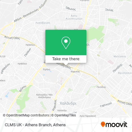 CLMS UK - Athens Branch map