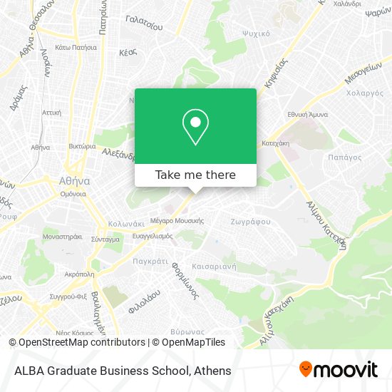 ALBA Graduate Business School map