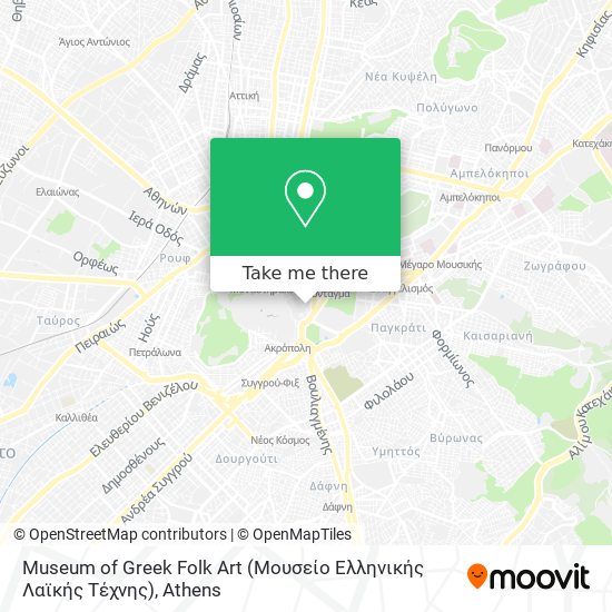 Museum of Greek Folk Art (Μουσείο Ελληνικής Λαϊκής Τέχνης) map