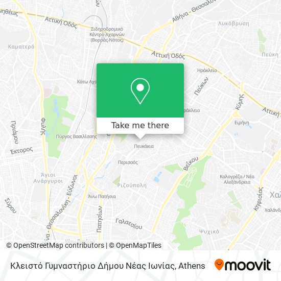 Κλειστό Γυμναστήριο Δήμου Νέας Ιωνίας map