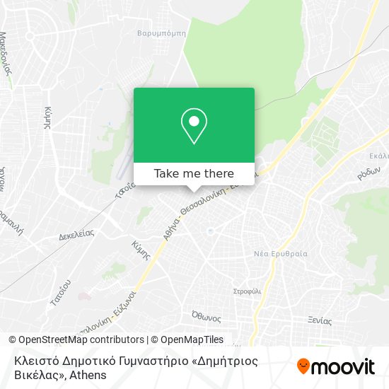 Κλειστό Δημοτικό Γυμναστήριο «Δημήτριος Βικέλας» map
