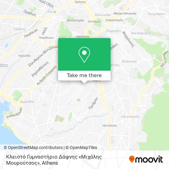 Κλειστό Γυμναστήριο Δάφνης «Μιχάλης Μουρούτσος» map