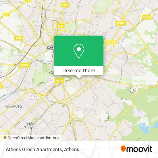 Athens Green Apartments map