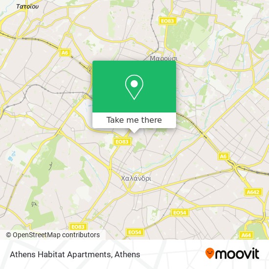 Athens Habitat Apartments map