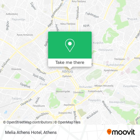 Melia Athens Hotel map