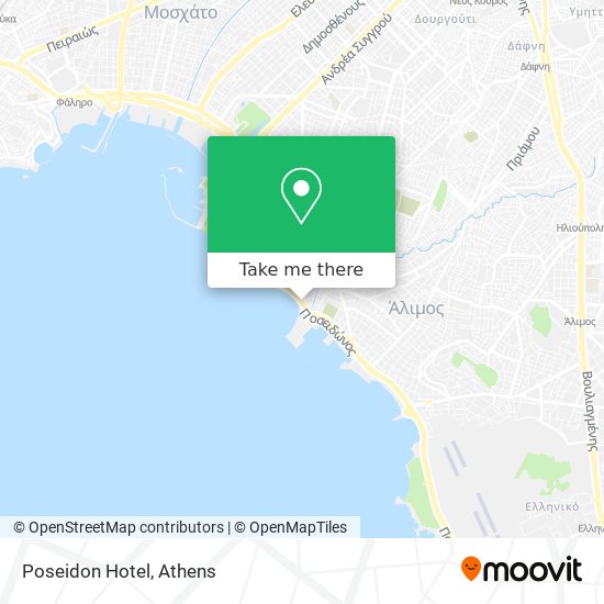 Poseidon Hotel map