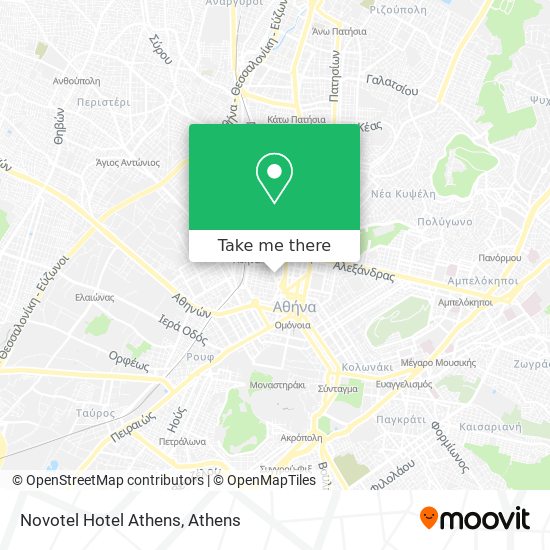 Novotel Hotel Athens map