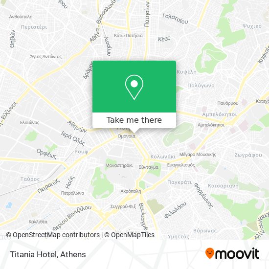 Titania Hotel map