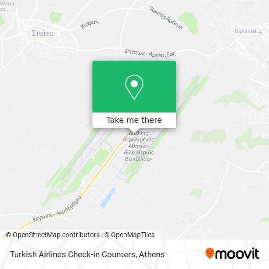Turkish Airlines Check-in Counters map